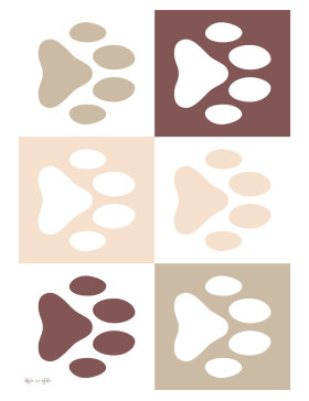 Alfombra vinílica Mascota Marrón