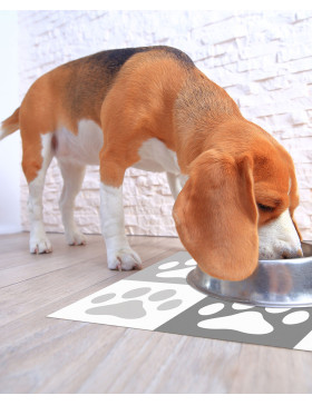 Alfombra vinílica Mascota Gris