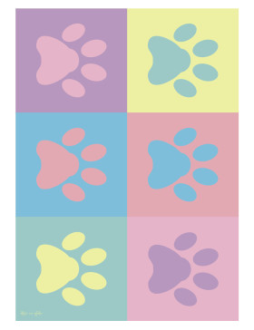 Alfombra vinílica Mascota Pastel