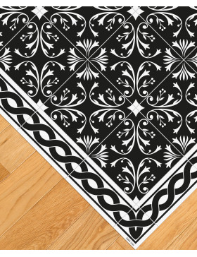 Alfombra vinílica Adana Negra