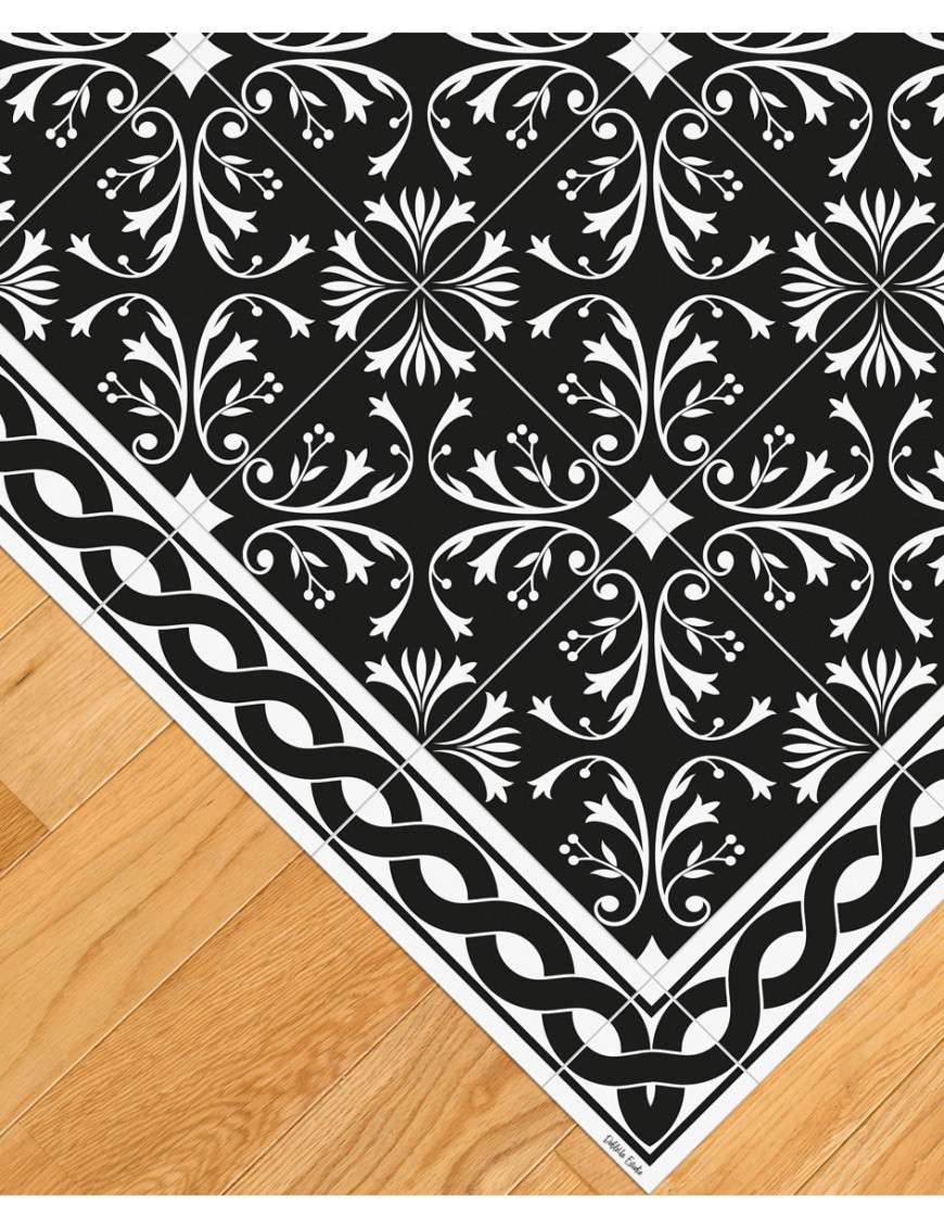 Alfombra vinílica Adana Negra