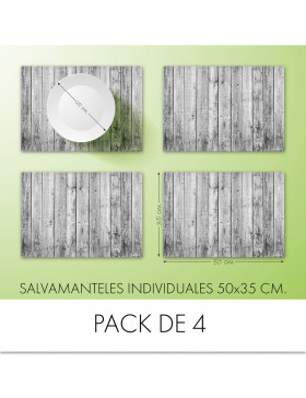 Salvamantel vinílico Madera