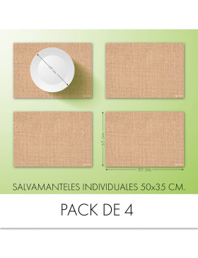 Salvamantel vinílico Yute