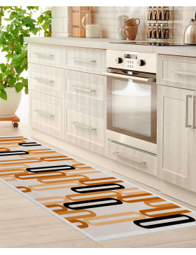 Alfombra vinílica Ceros Marrón