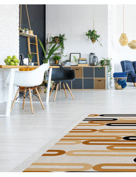 Alfombra vinílica Ceros Marrón