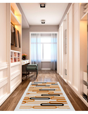 Alfombra vinílica Ceros Marrón