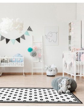 Alfombra de vinilo Roseta Negra