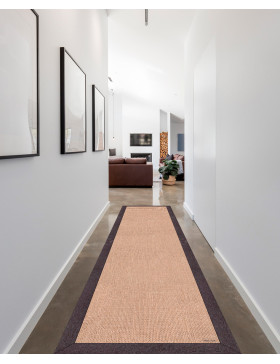 Alfombra de vinilo Lisa Yute con borde