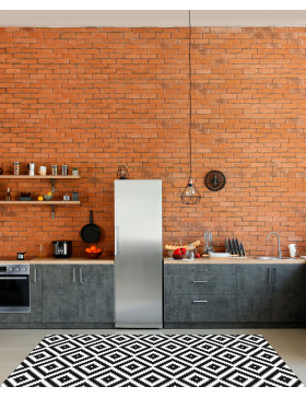 Alfombra de vinilo Diamante Fondo Negro