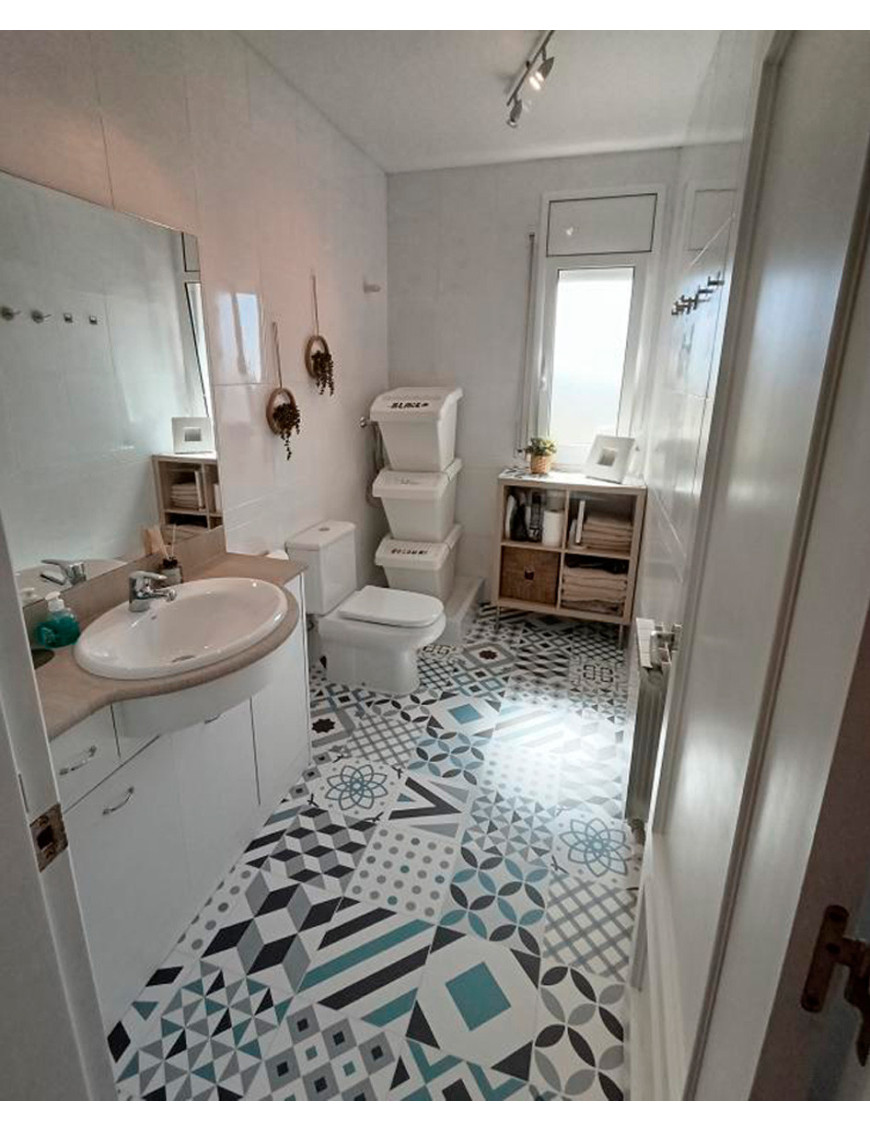 Alfombra vinílica Hidráulica Azul