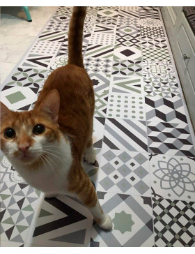 Alfombra vinílica Hidráulica Verde