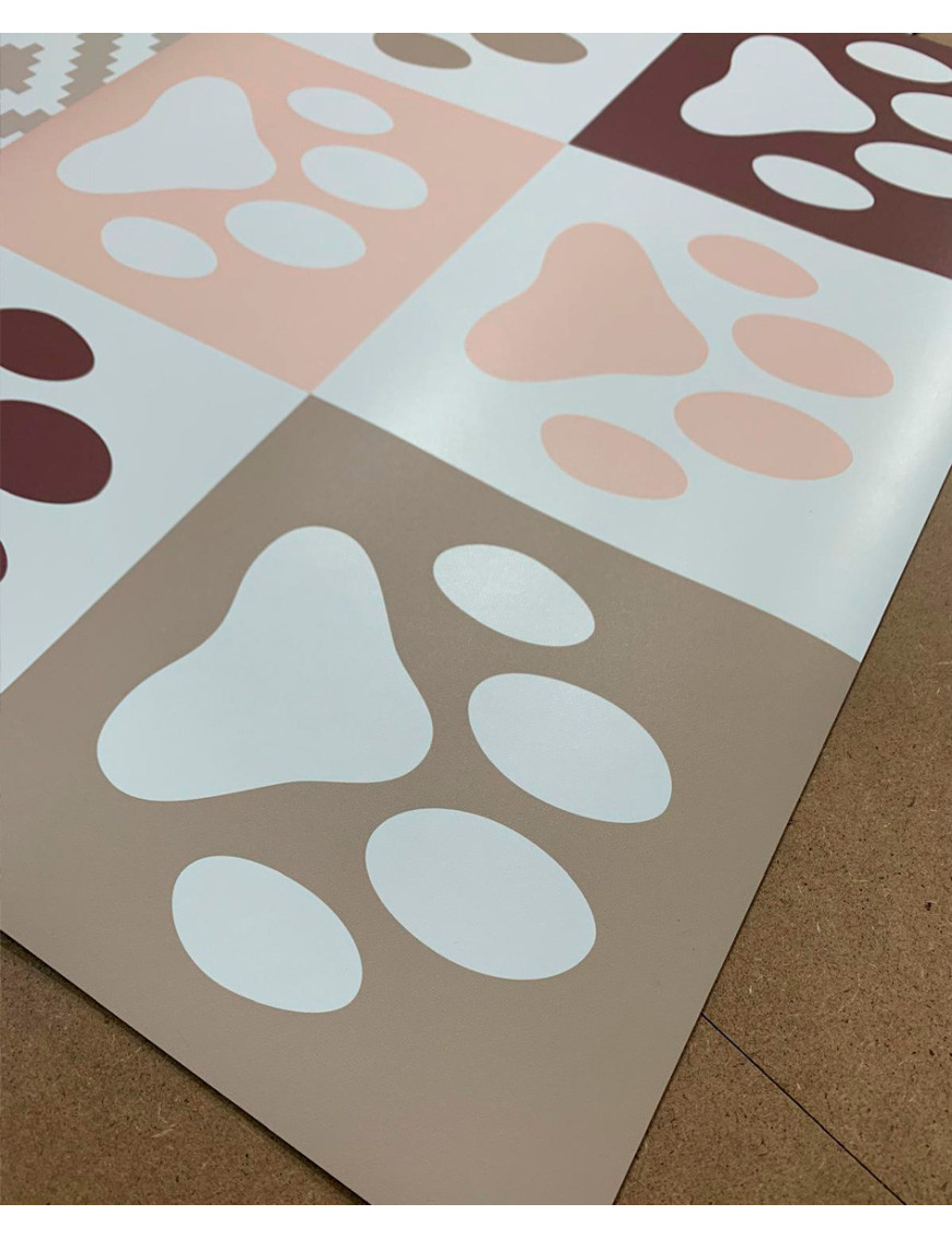 Alfombra vinílica Mascota Marrón