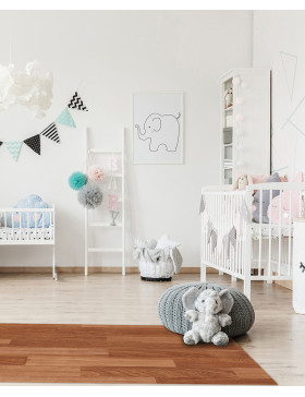 Alfombra vinílica Parquet Marrón