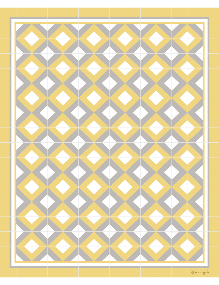 Alfombra vinílica África Amarilla