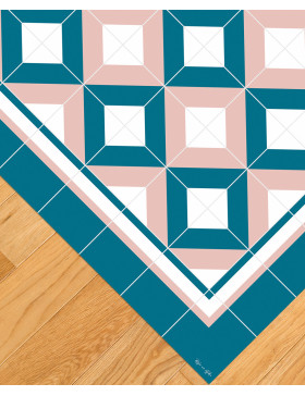 Alfombra vinílica África Azul