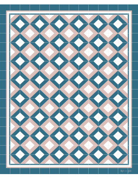 Alfombra vinílica África Azul