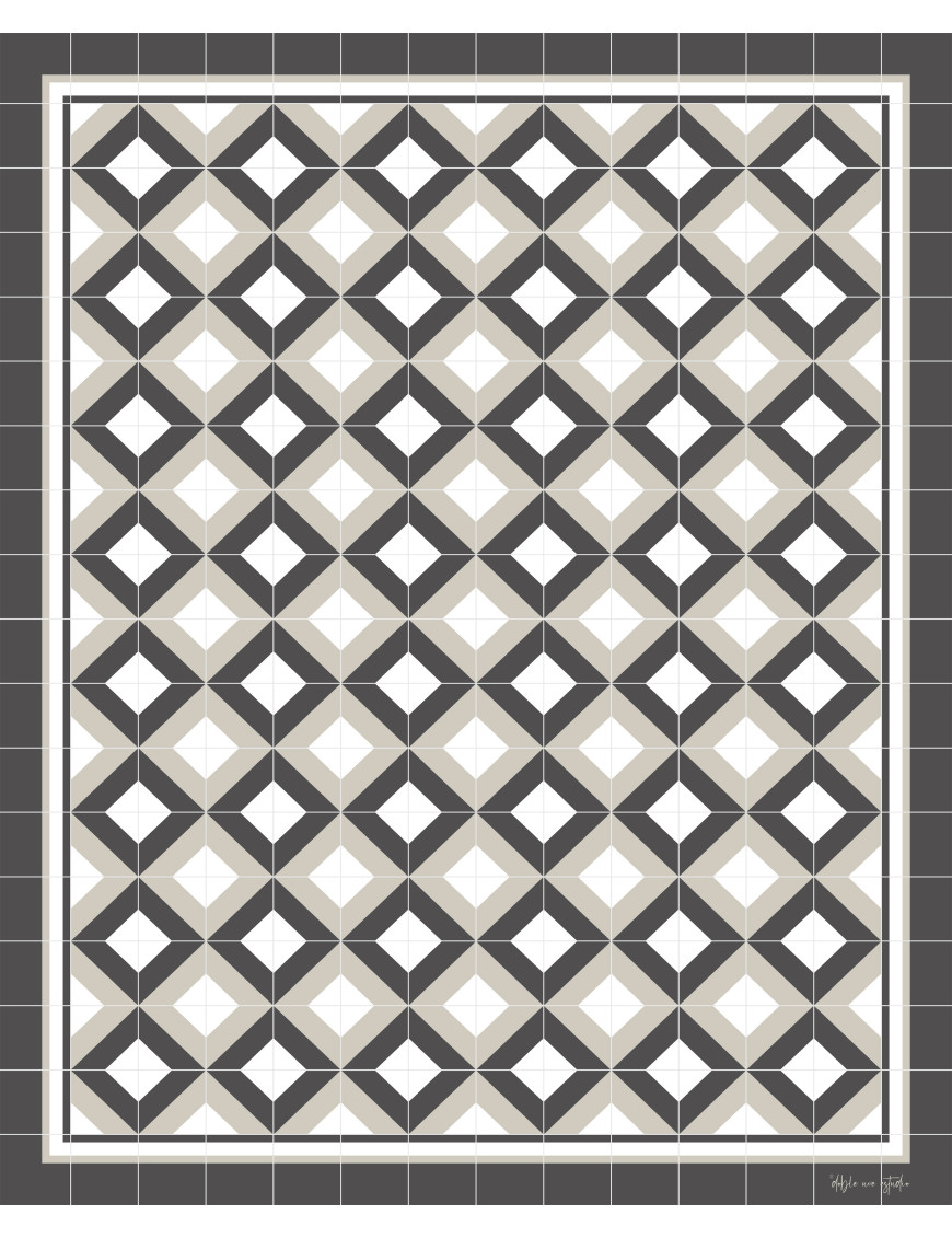 Alfombra vinílica África Gris