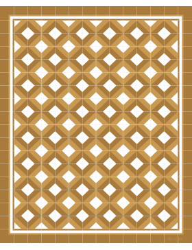 Alfombra vinílica África Marrón