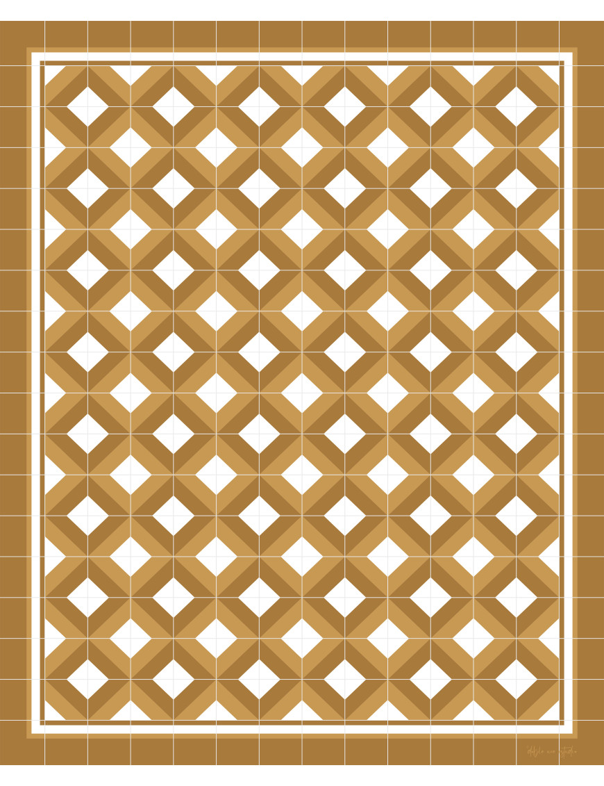 Alfombra vinílica África Marrón