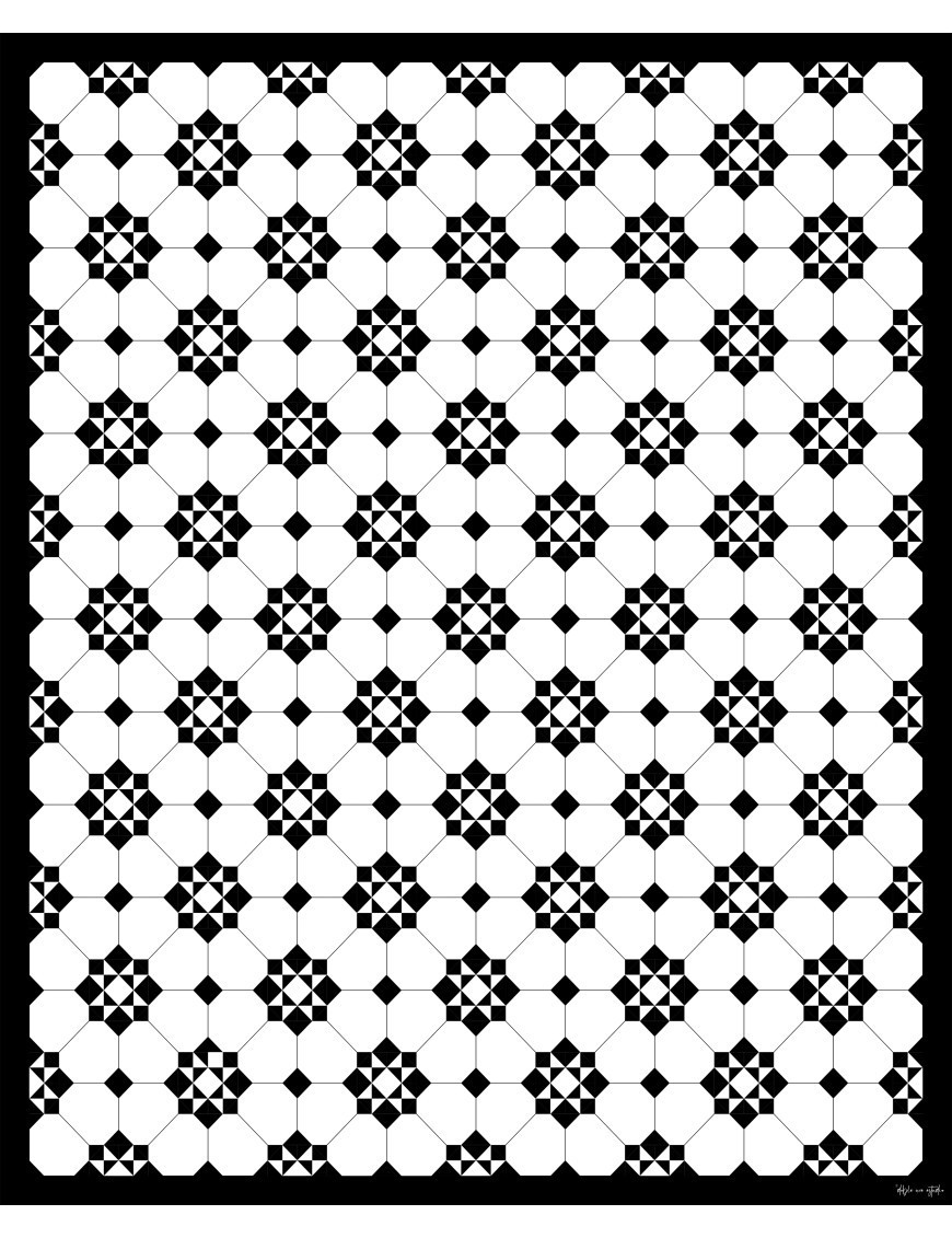 Tarita vinílica A34 Classic Negra 2x2 mts