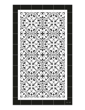 Alfombra vinílica Capri Negra