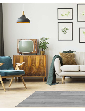 Alfombra vinílica Parquet Gris