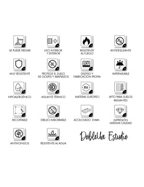 Alfombra de vinilo A07 Beige 65x200 cm