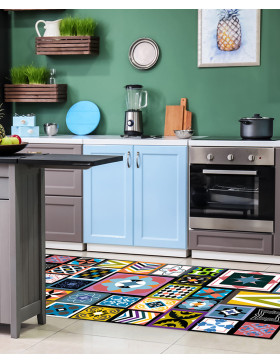 Alfombra vinílica Atenas Negra