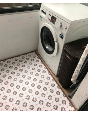 Alfombra vinílica Classic Marrón 2x2 mts