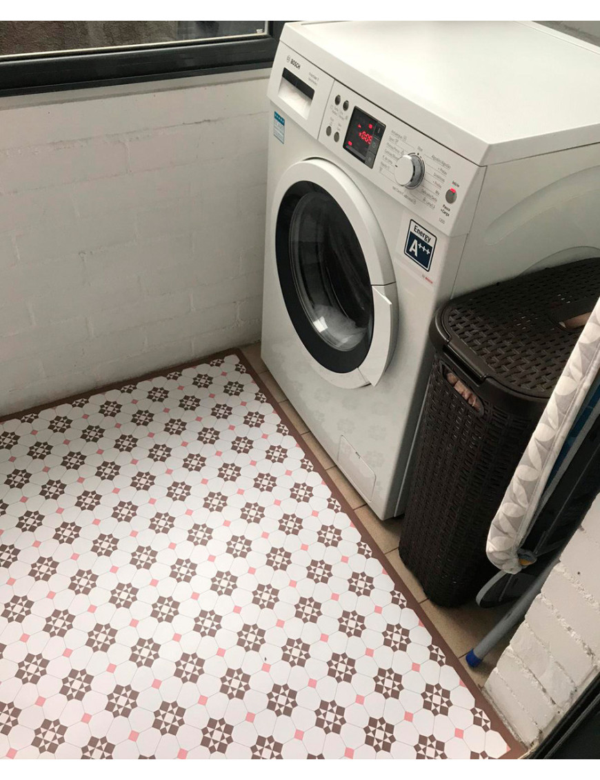 Alfombra vinílica Classic Marrón 2x2 mts