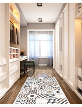 Alfombra vinílica Hidráulica Marrón 2x2 mts