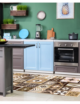 Alfombra vinílica Atenas Marrón