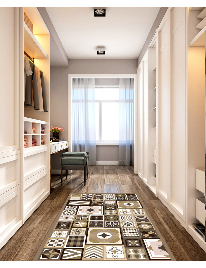 Alfombra vinílica Atenas Marrón