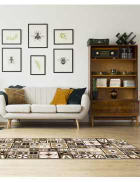 Alfombra vinílica Atenas Marrón