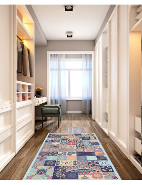 Alfombra vinílica Jazmín Celeste