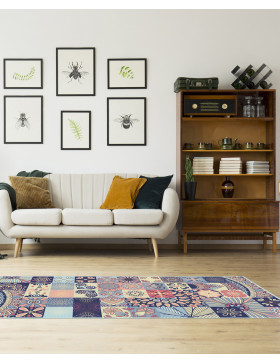 Alfombra vinílica Jazmín Celeste