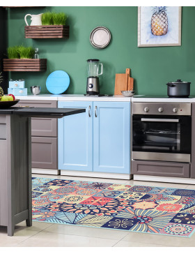 Alfombra vinílica Jazmín Celeste