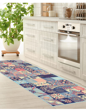 Alfombra vinílica Jazmín Celeste