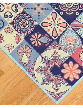 Alfombra vinílica Jazmín Celeste