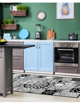 Alfombra vinílica Jazmín Negra