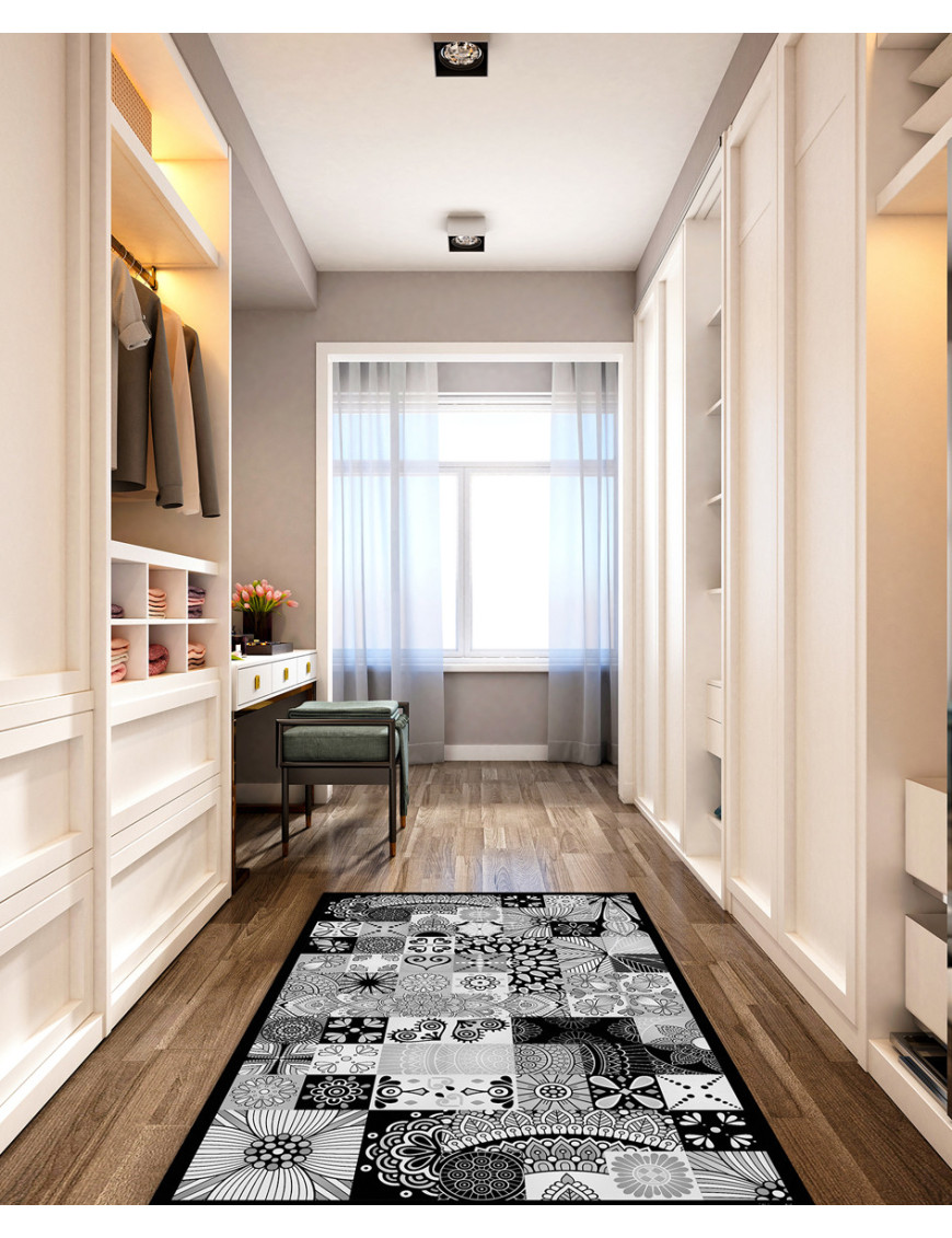 Alfombra vinílica Jazmín Negra