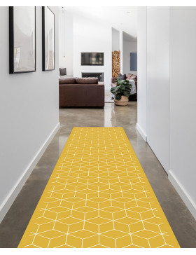Alfombra vinílica Geométrica Amarilla
