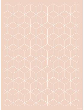 Alfombra vinílica Geométrica Rosa