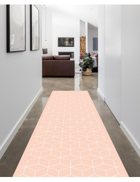Alfombra vinílica Geométrica Rosa