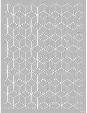 Alfombra vinílica Geométrica Gris