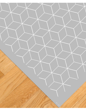 Alfombra vinílica Geométrica Gris