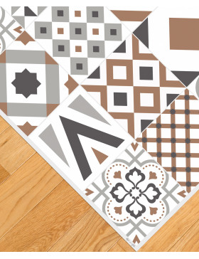 Alfombra vinílica Hidráulica Marrón