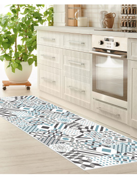 Alfombra vinílica Hidráulica Azul