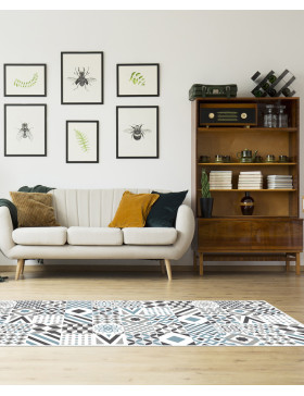 Alfombra vinílica Hidráulica Azul