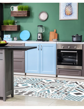 Alfombra vinílica Hidráulica Azul